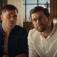 Luke Macfarlane and Billy Eichner in Bros.
